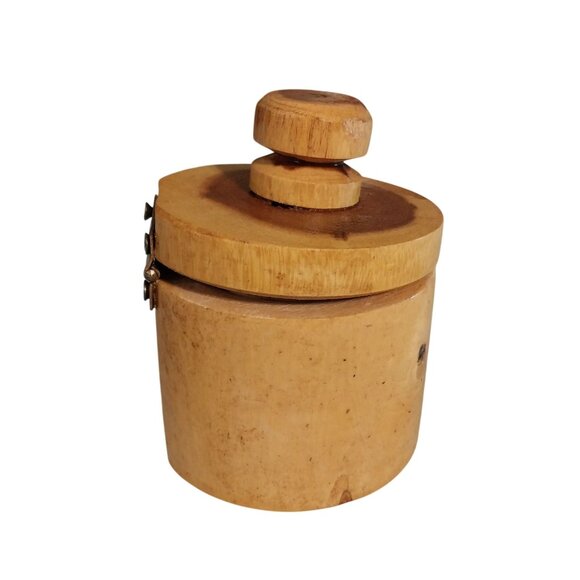 Hinged Wood Jar Box Mold Press - Picture 1 of 8